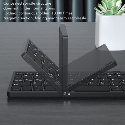 ขนาดกระเป๋าแป้นพิมพ์บลูทูธ81ปุ่มแป้นพิมพ์บลูทูธแป้นพิมพ์บลูทูธพับได้สำหรับแท็บเล็ต