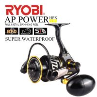 RYOBI AP POWER SW รอกม้วนตกปลาหมุน6000/8000/10000อัตราทดเกียร์5.0:1แรงลากสูงสุด10กิโลกรัมคันเบ็ดสำหรับน้ำเค็มตกปลา