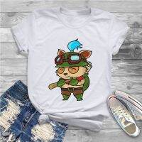 Cool Little Teemo น่ารัก TShirt สำหรับผู้หญิงรอบคอ T เสื้อ League of Legends LOL เกมแขนสั้น TEE เสื้อฤดูร้อนเสื้อผ้า