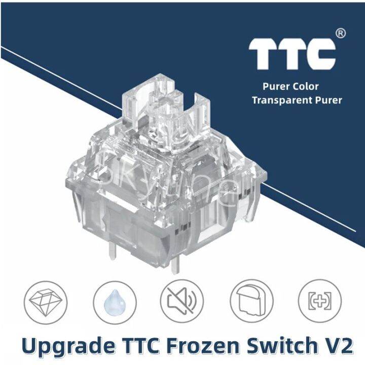 【In Stock】TTC Frozen Switch V2 Mechanical Keyboard Silent Mute Linear