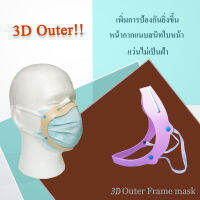 (สีชมพู) 3D outer frame mask อุปกรณ์ใส่ร่วมกับหน้ากากอนามัย เพิ่มประสิทธิภาพการป้องกัน มั่นใจในความปลอดภัยยิ่งขึ้น