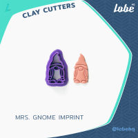 Mrs. Gnome Imprint Clay Cutter/ Polymer Clay Cutter/ Clay Tools/ แม่พิมพ์กดดินโพลิเมอร์สำหรับทำต่างหูรูปทรงคนแคระหญิง