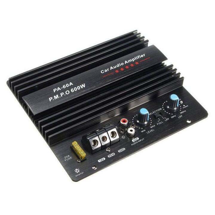 12V 600W Amplifier Board Mono Car Audio Power Amplifier Powerful Bass Subwoofers Amp Pa60A