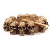 Creative Funny Skull Ashtray ถาดคอนเทนเนอร์เรซิ่นอุปกรณ์สูบโรงแรมตกแต่งสำนักงาน Pretty Cool Ashtray