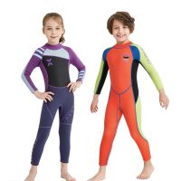 Free Shipping Diving suit for children kids Dive sail 2.5mm Neoprene wetsuit boy girl long sleeves Keep Warm swim wear swimming