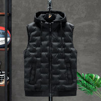 Crocodile Brand Vests  Hot-selling New Mens Winter Vest Down Vests Men Casual Waistcoat Sleeveless Jackets Male Hooded Vest