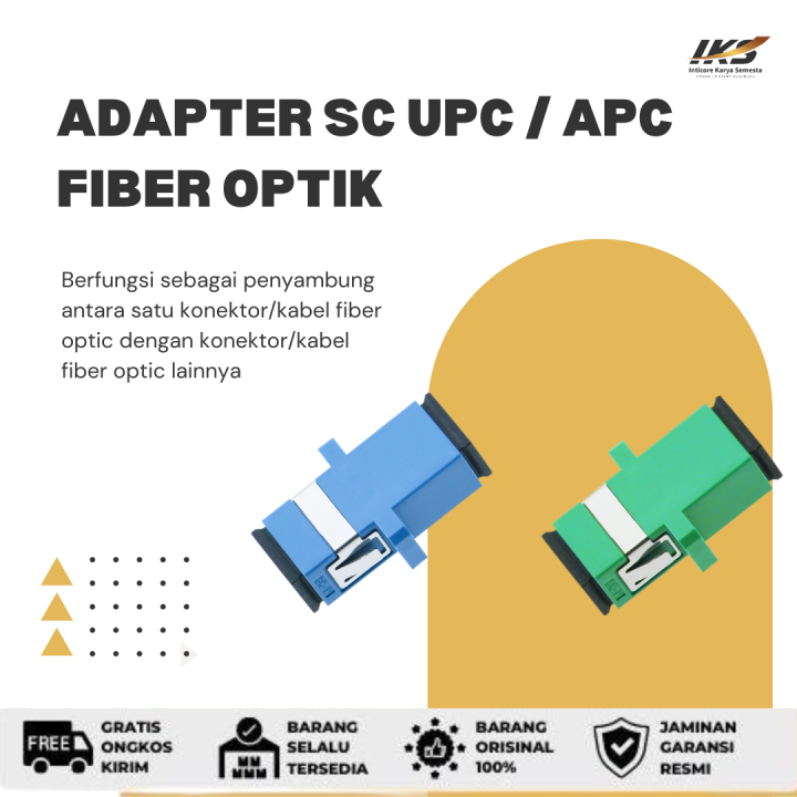 Satu Pcs Barrel Connector SC UPC/APC Adapter Biru/Hijau | Lazada Indonesia