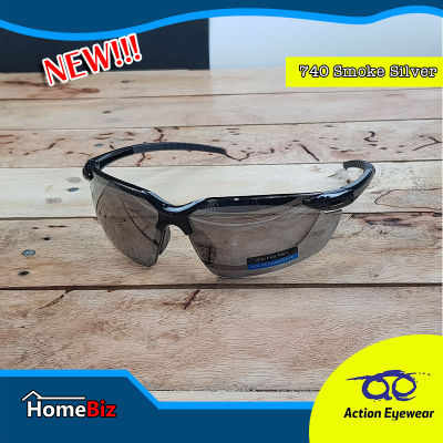 Action Eyeware รุ่น 740 Smoke Silver ,แว่นตานิรภัย, แว่นกันแดด2020, แว่นตากันUV, แว่นกันแดดผู้ชาย, แว่นตากันแดดราคาถูก, Action Eyeware รุ่น 740 Smoke Silver