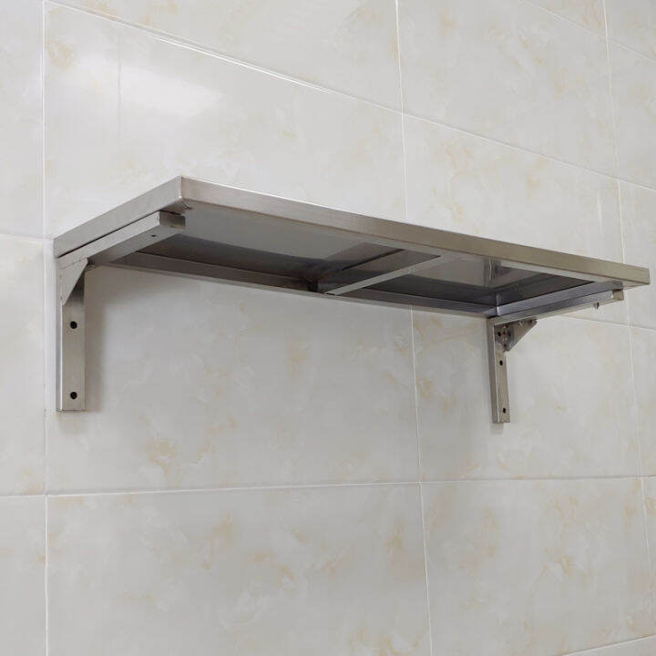 Kitchen shelf wall hanging bracket single layer storage condiment oven rack triangular bracket