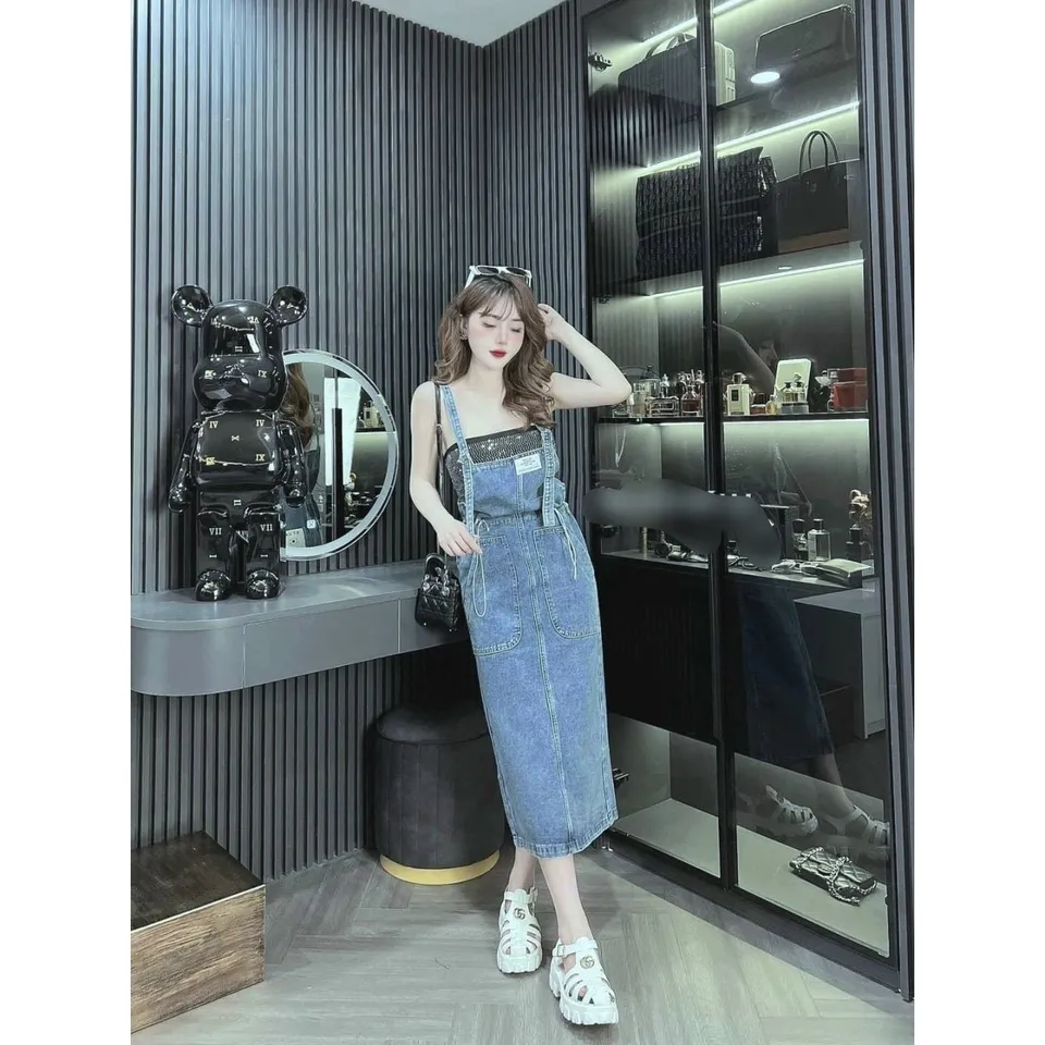 Yếm Váy Nữ Dáng Dài SUNNNY, Váy Yếm Bò Nữ Dài Sẻ Trước Thời Trang Hàn Quốc  Y2 - Mua xe | 2Bánh.vn