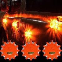 3pcs Led Car Emergency Lights Safety Flares Light Waterproof Rotating Strobe Lamp 12 3 Led Traffic Warning Light Auto Supplies