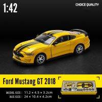 1:42 CCA 2018ฟอร์ดรุ่น Mustang GT ของเล่นอัลลอยโมเดลรถยนต์ชุดส่วนประกอบอัลลอยแข่งรถบังคับสไตล์ที่เหมาะสม