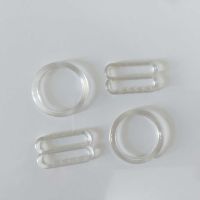 【cw】 Free shipping 200 pcs (100 sets) plastic clear rings and sliders transparent bra buckles 【hot】