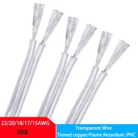 【YF】✜♚  RVB Parallel Transparent Cable 2P 22/20/18/17/15/13AWG Insulation Retardant Led/ Wire Cord