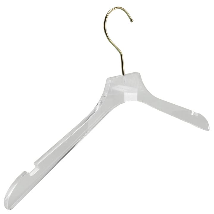 5-pcs-clear-acrylic-clothes-hanger-with-gold-hook-transparent-shirts-dress-hanger-with-notches-for-lady-kids