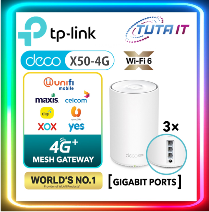 TPLink Deco X504G AX3000 4G+ Whole Home Mesh WiFi 6 Gateway Lazada