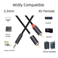 Jack Kabel Audio RCA 3.5 Ke 2 Kabel RCA 3.5Mm Jack Ke 2RCA Y Kabel Aux Splitter untuk Amplifier Speaker Telepon Home Theater