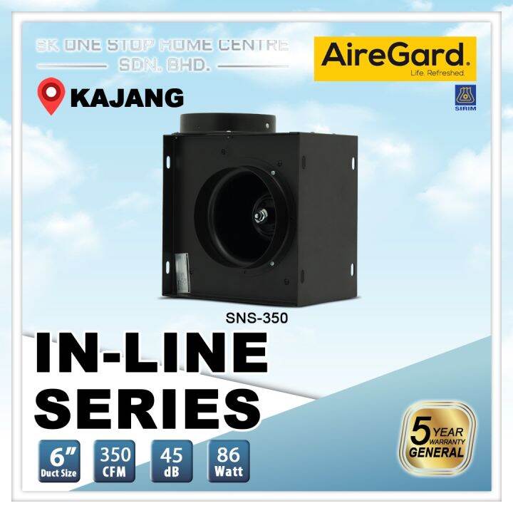 AireGard SNS350 InLine Series Air Ventilator Lazada