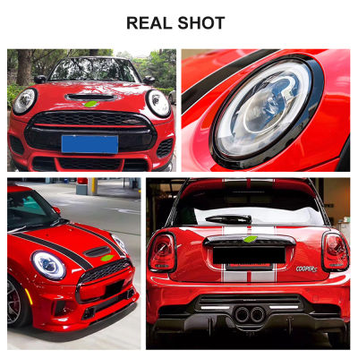 Car Headlight Frame Tail Light Front Rear Lamp Ring Cover Case Decoration Stickers For Mini Cooper S JCW F55 F56 F57 Accessories