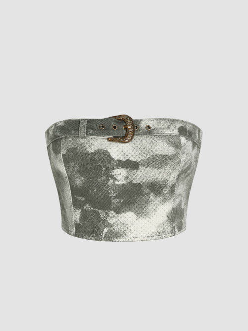 Cider Reporting For Duty Denim Tube Top Lazada PH