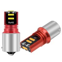 ✈❐ 2PCS New 1156 P21W 7506 BA15S Super Bright CSP LED Car Brake Light Turn Signal Bulb Auto Backup Reverse Lamp Red White Amber 12V