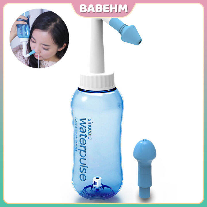 300ML Water Pulse Nasal Wash Neti Pot Nose Antibacterial Powder Nose ...