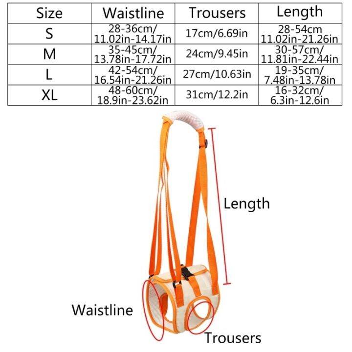 papi-pet-สายรัดยกสุนัขแบบปรับได้สำหรับขาหลังของสัตว์เลี้ยงสลิงช่วยให้ขาตั้งอ่อนแอ