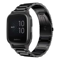 【Wireless】 เข็มขัดโลหะสำหรับสายรัดนาฬิกาข้อมือสมาร์ทนาฬิกาข้อมือสายสเตนเลส Garmin Venu Sq สำหรับ LS02 Haylou /Huami Amazfit GTS 2