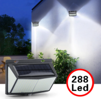 ไฟติดผนัง ชนิด Solar cell จับความเคลื่อนไหว ทรงสี่เหลี่ยม ขนาด LED: 288