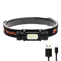 SecurityIng Super Bright ไฟหน้า2420LM USB C แบบชาร์จไฟหน้า5x P8 LED Headtorch 6โหมดที่มีประสิทธิภาพโคมไฟหัวไฟฉาย