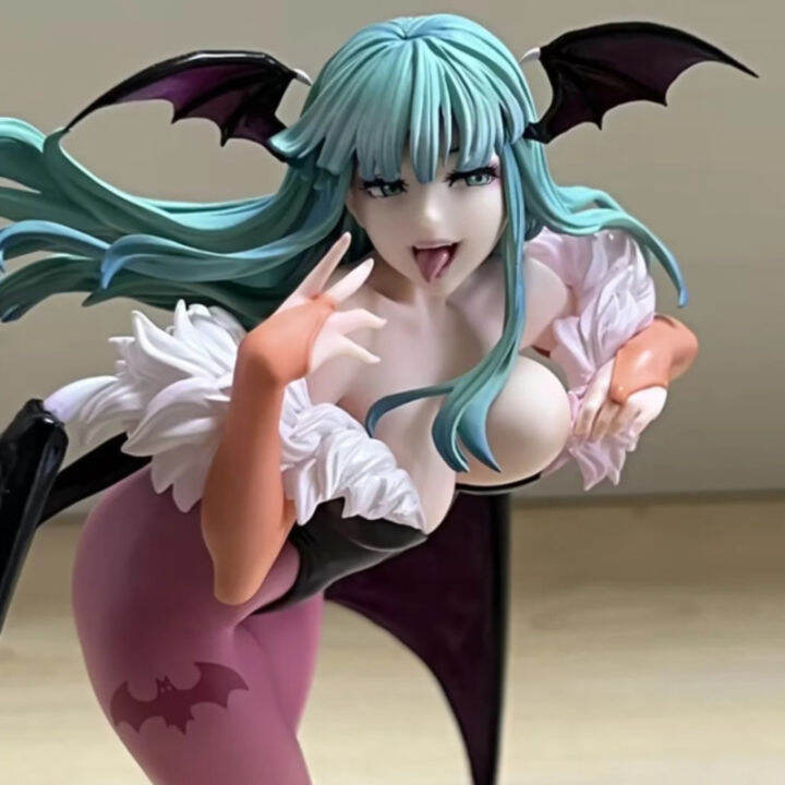 อะนิเมะปีศาจนักรบ-arri-reed-hunter-morrigan-aensland-รูปการกระทำของเล่น-darkstalkers-bishoujo-คอลเลกชันฮาโลวีนรุ่นตุ๊กตาโหลด