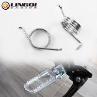 LING QI Motorcycle Foot Spring Foot Pegs Rests Pedals for Surron Sur-Ron Light Bee X Talaria Sting Electric Dirt Bike Pit Bike Pedals