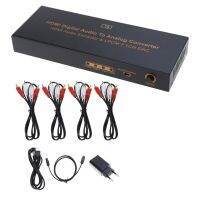 RAC Digital To og- Converter ตัวแยกสัญญาณเสียงที่รองรับ HDMI 7.1CH LPCM DAC 24Bit Optical SPDIF Multi-Channel RCA-