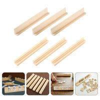 Teniron 6PCS Wood Domino Rack Holders Domino Support Racks Holders Organizer