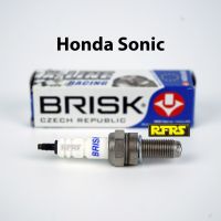 หัวเทียน BRISK X-Line 4 เขี้ยว แกนเงิน Honda Sonic Spark Plug (8X21ROA) รองรับทุกน้ำมัน Made in EU