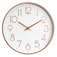 The wall clock is quiet, high quality, round and easy to read, suitable for home office schools.