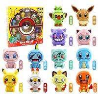 【LZ】☍™  Pokémon Face Change Model Pikachu Eevee Action Figure Anime Boneca Bola Brinquedo Infantil Presente de Natal Colecionar