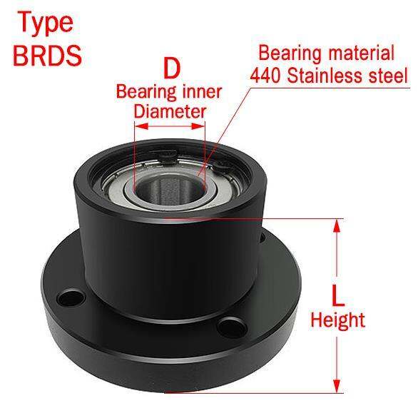 auzhu-brd-bearings-with-housings-double-shielded-flange-bearing-seat-assembly-with-buckle-ring-dia-20-25-30-35-40-45-50mm