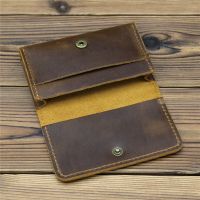 Mens Card Holder Drivers License Leather Sleeve First Layer Leather Organ Credit Bank Card Holder Coin Purse 1070 Card Holders