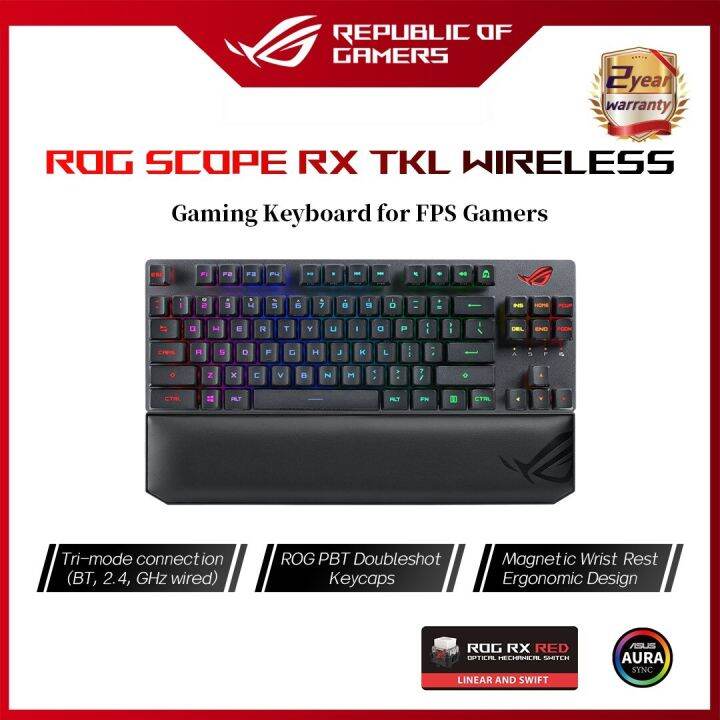 Asus ROG Strix Scope RX TKL Wireless USB Mechanical Game Keyboard RGB