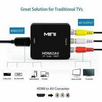 [LUNA electronic accessories] HDMI เข้ากันได้กับ RCA Converter Av/cvsb L/r กล่องวิดีโอ HD 1080P 1920X1080 60Hz HDMI2AV รองรับ NTSC PAL เอาต์พุต HDMIToAV