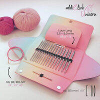 AddiClick Unicorn Lace Long ชุดถักนิตติ้งพร้อมกระเป๋าชมพูหวาน made in Germany??(720-2)