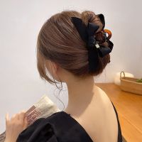 New Women Elegant Bow Hair Claws For Girls Large Grab Clips Shark Clip Headdress Hairstyle Makeup Fashion Hair Accessories