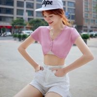 №❃ Short ultra-thin shawl small ice silk knitted cardigan womens outer short sleeved top shawl coat foreign style短款超薄坎肩小冰丝针织开衫女外搭短袖上衣披肩外套洋气jing987.sg 1130