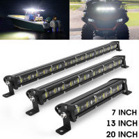 6D Ultra Strip LED Light Bar 8"; 14"; 20"; inch Driving Fog Lamp Work Light 4x4 Led Bar for Motorcycle Offroad SUVs A Tractor