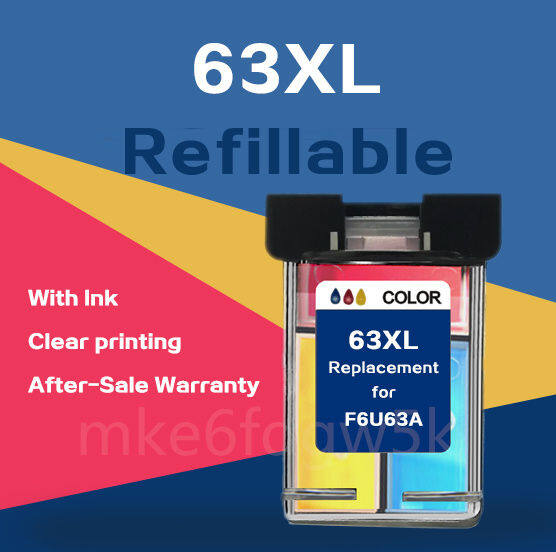 hp-63-หมึก-hp-63xl-ตลับหมึก-hp63xl-ตลับหมึกรีฟิลสำหรับ-hp-1110-1111-1112-2130-2131-2132-2134-2136-3630-3830