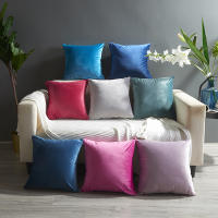 23 Colors 【IN STOCK】Velvet Sofa Throw Pillow Covers 30x50cm/40x40cm/45x45cm/50x50cm/55x55cm Decorative Cushion Cover Hot Velvet Pillows Case Modern Simple Couch Decorative for Living Room Car Office Hotel Waist Pillowcase