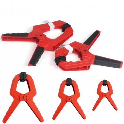 4Inch Heavy Duty Woodworking Plastic Spring Clamp Clip Strong A Type Nylon Clip Wood Carpenter Spring Clamps Tool