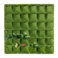 36 Pockets Vertical Wall-mounted Planting Bags Non-woven Fabrics Hanging Pots Vegetable Bonsai Flower Plant Garden WB15TH