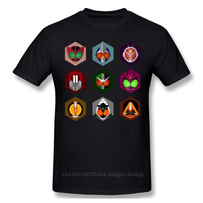 ร่ำรวย แขนสั้นcrew neckเสื้อยืด ผ้าฝ้าย 100% พิมพ์ลายอนิเมะฮีโร่ Kamen Rider 3x3 S ของขวัญแฟชั่น สําหรับผู้ชายS-XXXXLS-5XL